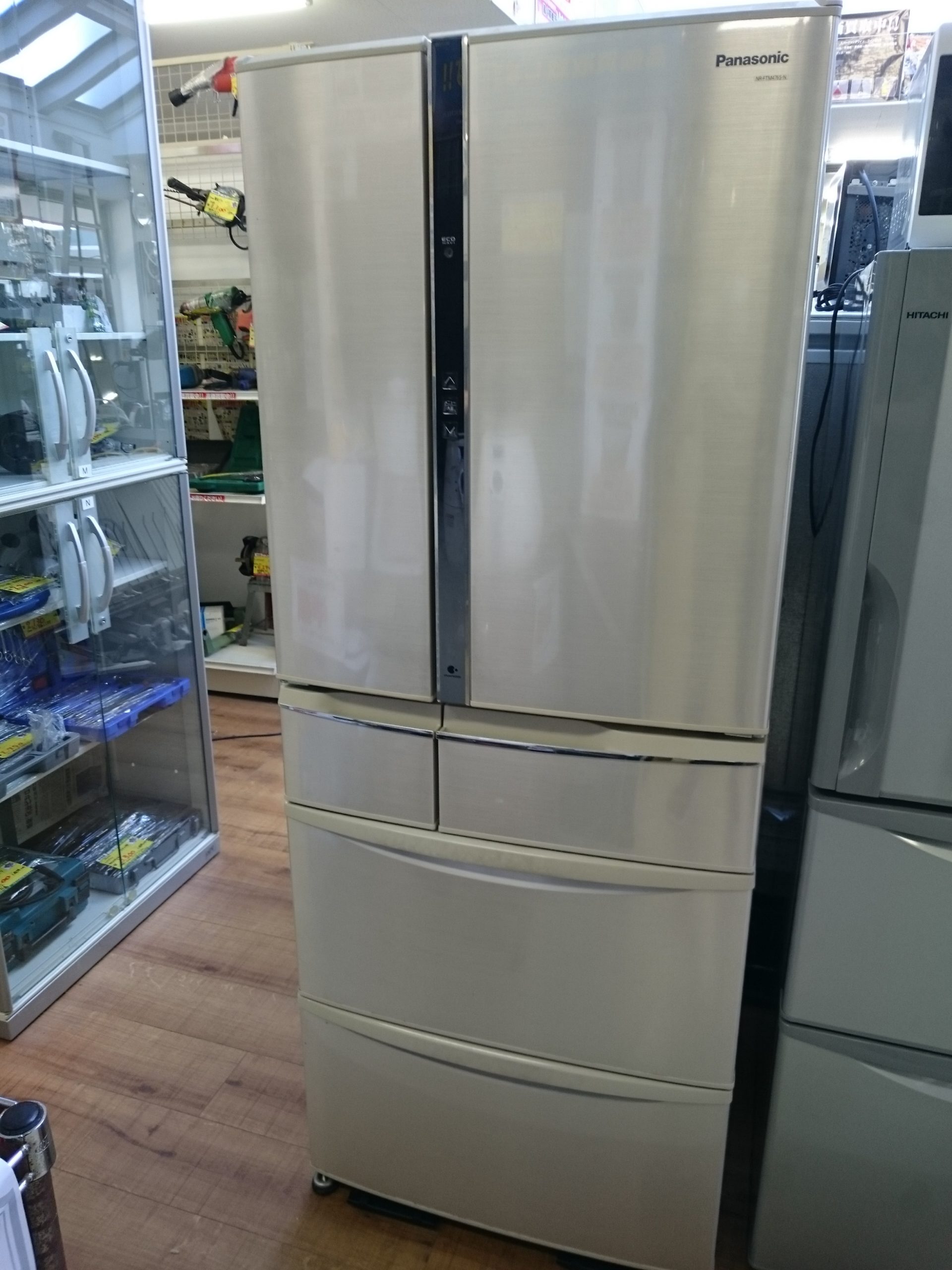 パナソニック　6ドア冷蔵庫470L　NR-FTM476S-N　買取りました（中間店）